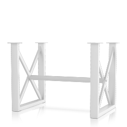 contemporary bases square x style bar table base (set of two)